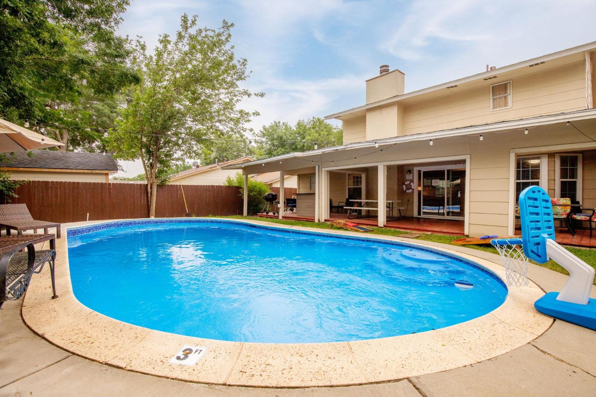 Spacious 4 Bedroom With Pool-Minutes To Seaworld And Lackland Afb Сан-Антоніо Екстер'єр фото